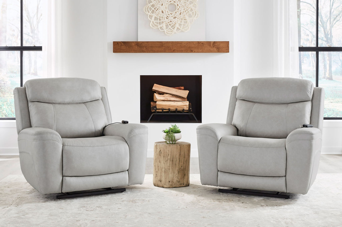 Callahan - Power Lift Recliner With Heat And Massage (Set of 2)