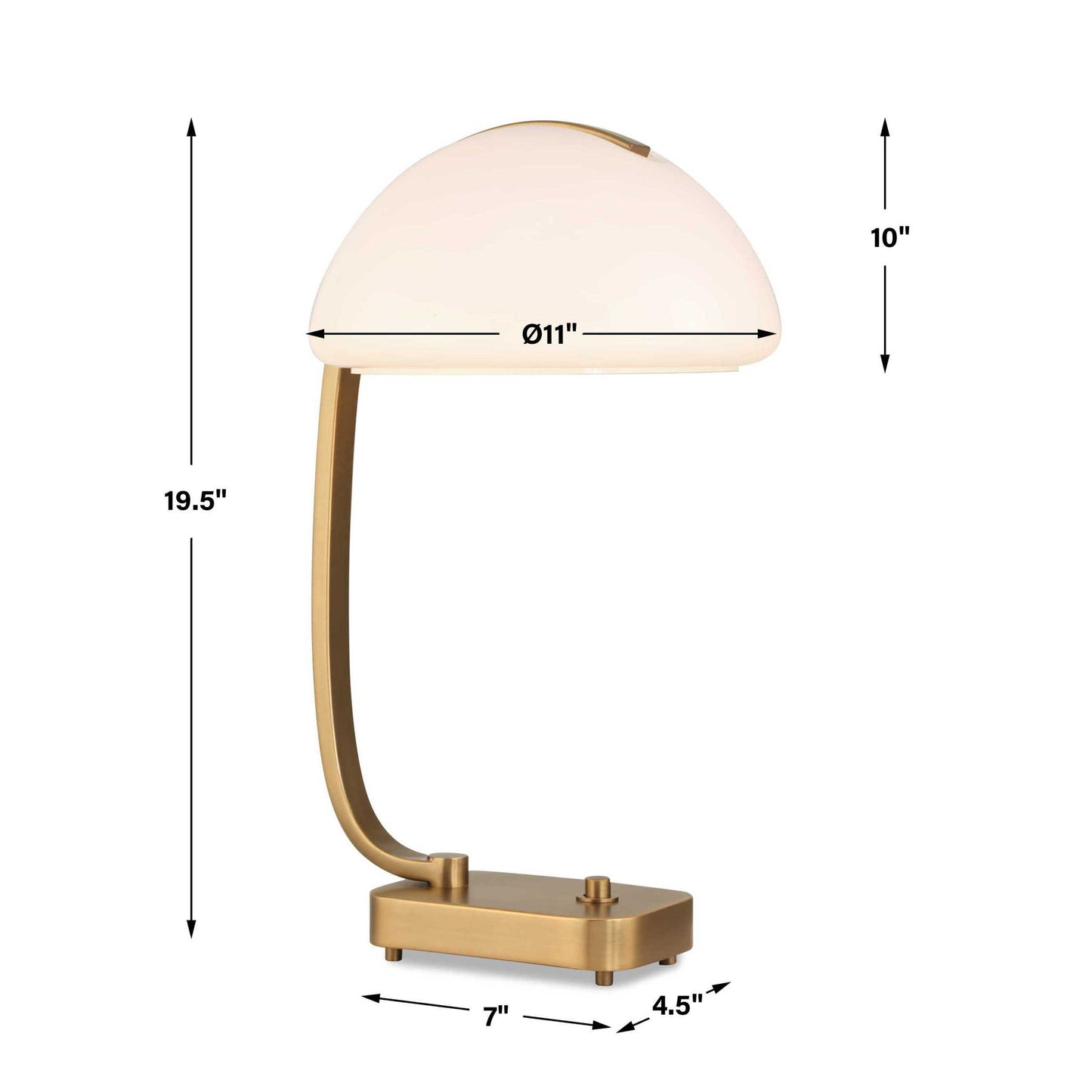Bend The Rules - Desk Lamp - Brass