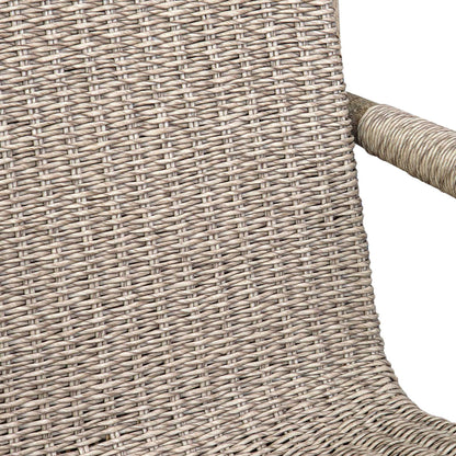 Sumba - Wicker Outdoor Lounge Chair - Gray