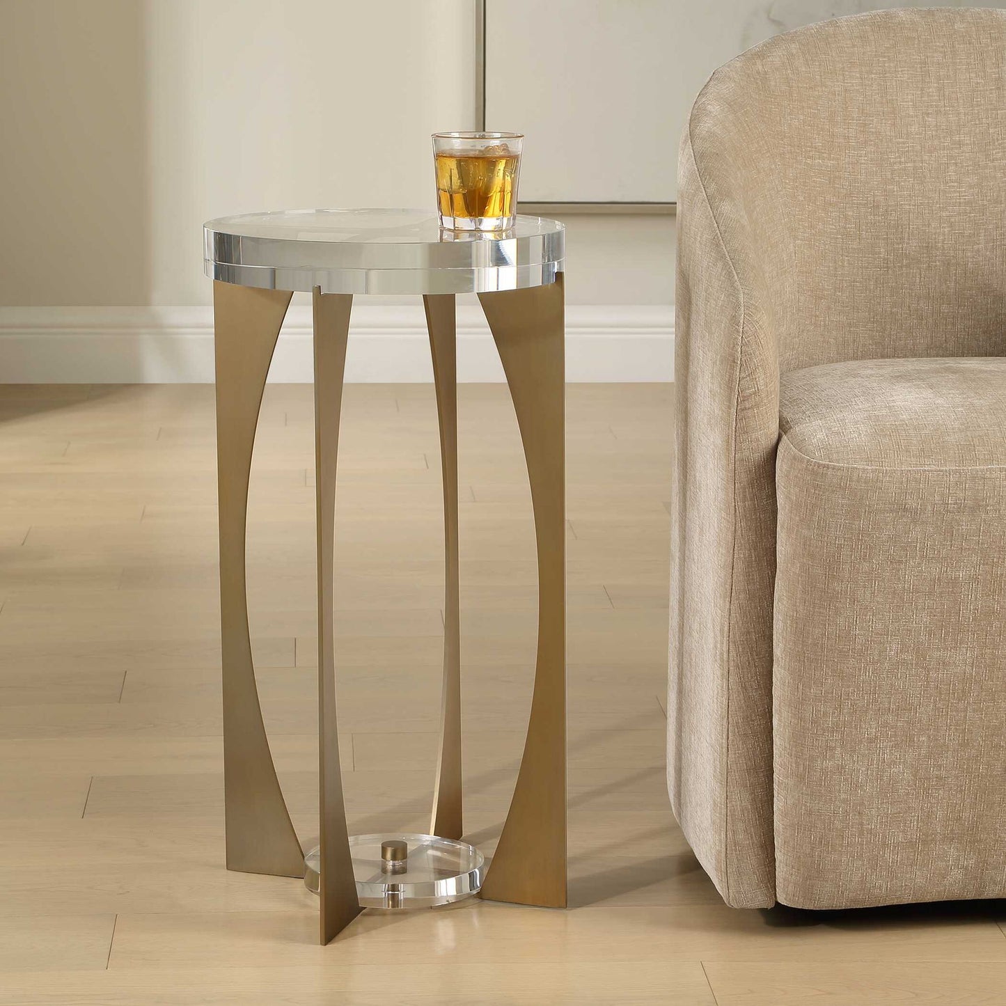 Kolkata - Accent Table - Brass