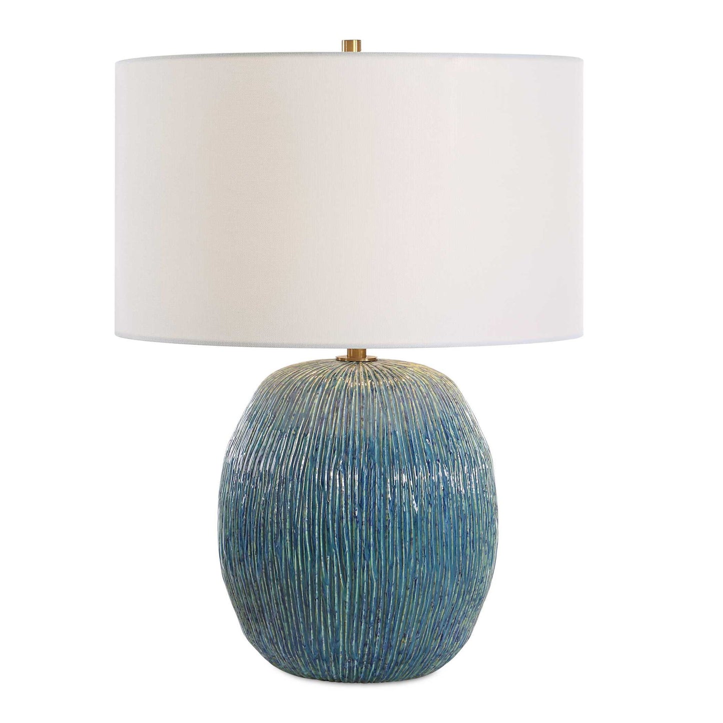 Elysia - Textured Table Lamp - Blue
