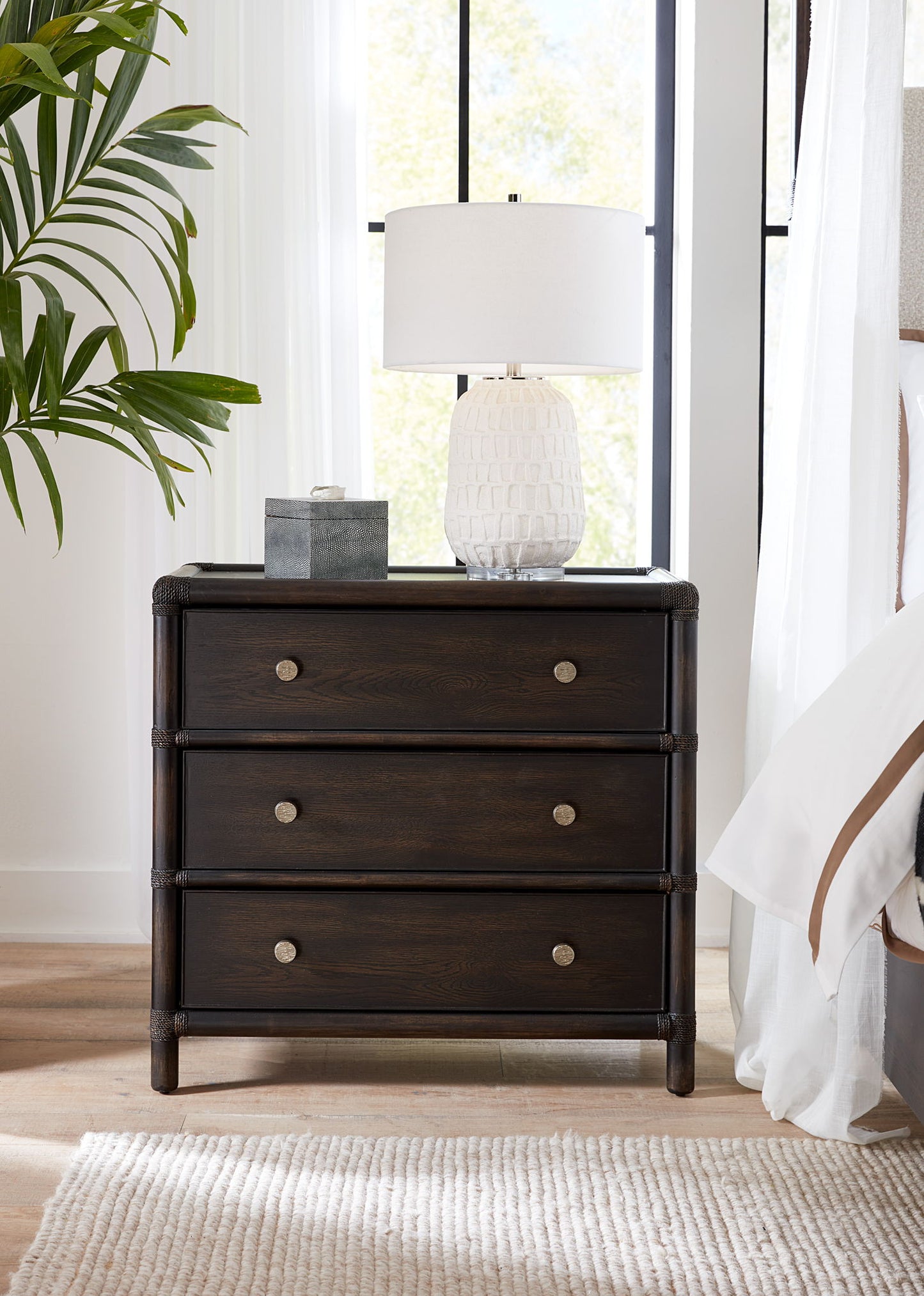 Retreat - Pole Rattan Nightstand