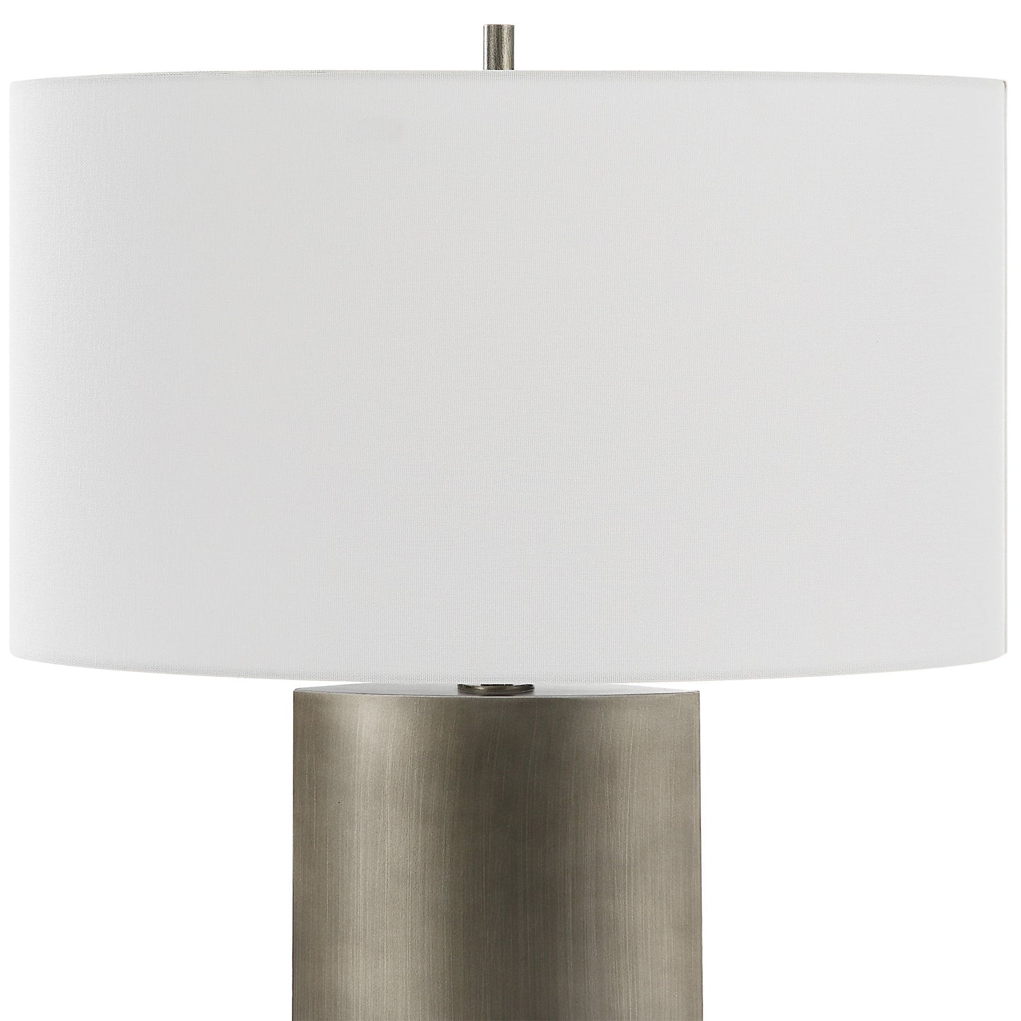 V-Groove - Modern Table Lamp - Dark Gray