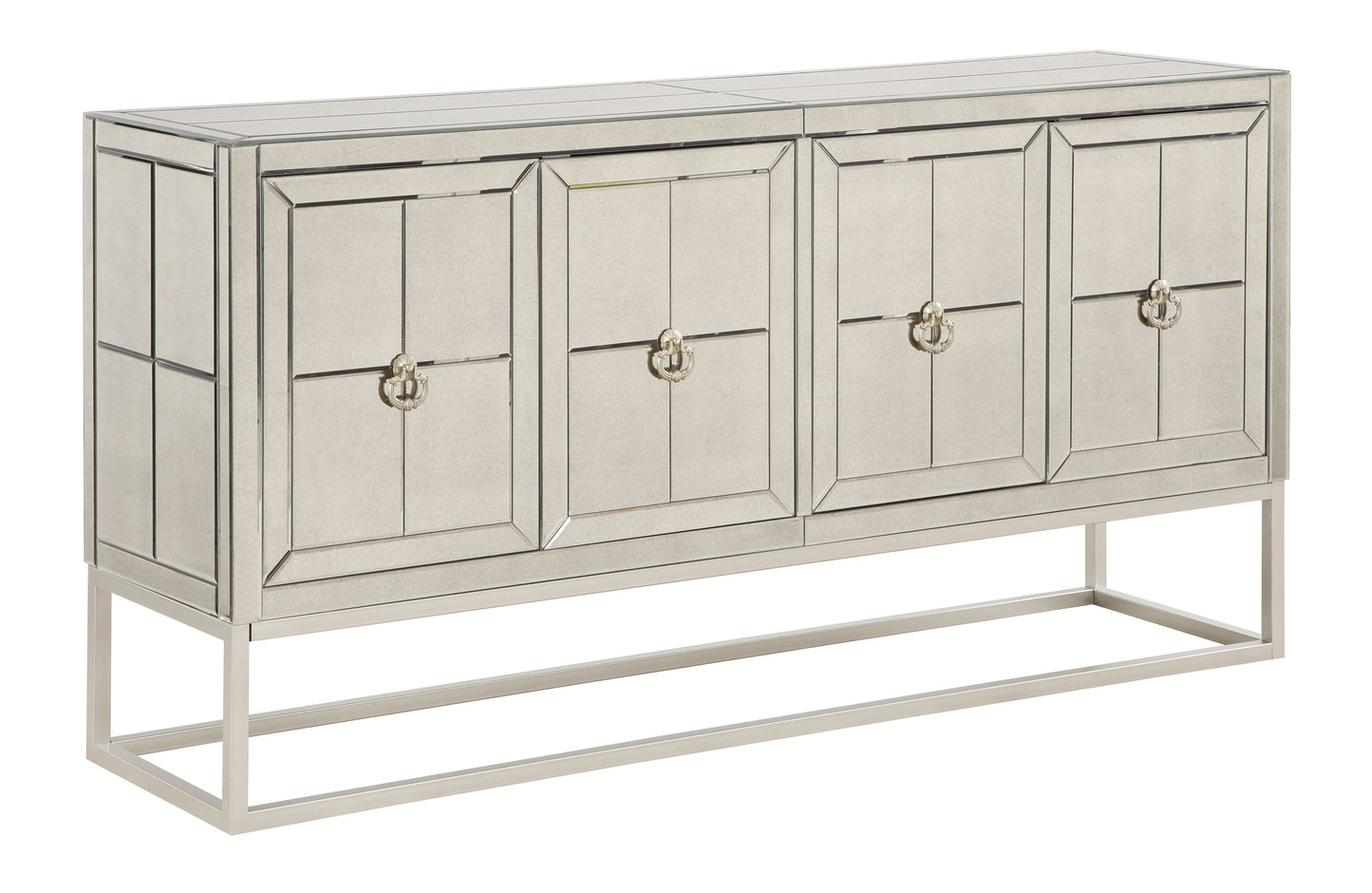 Giselle - Four Door Credenza - Bette Mirror / Gold