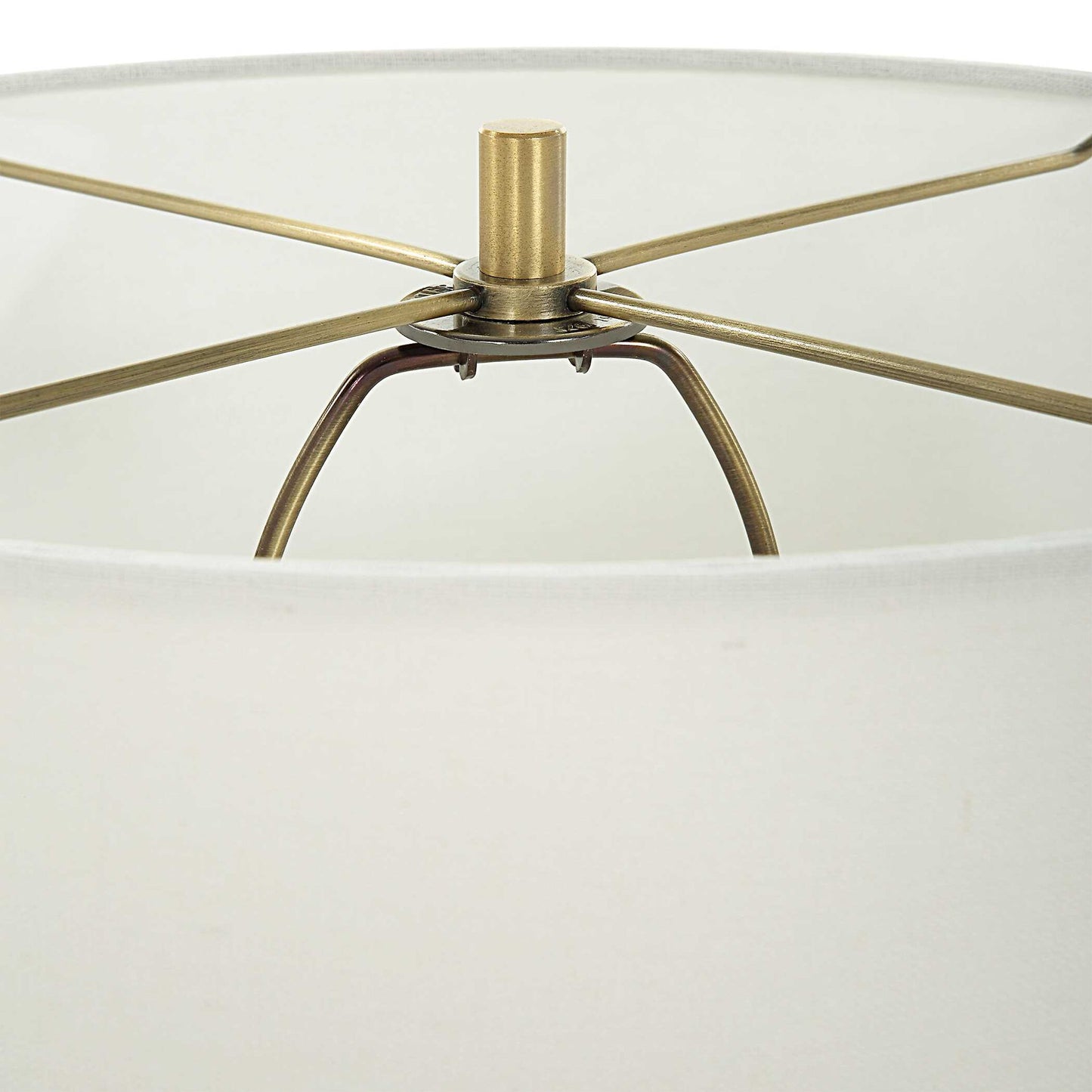 Crystal Column - Table Lamp - Pearl Silver