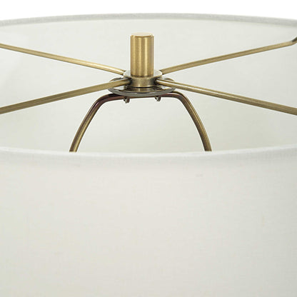 Crystal Column - Table Lamp - Pearl Silver