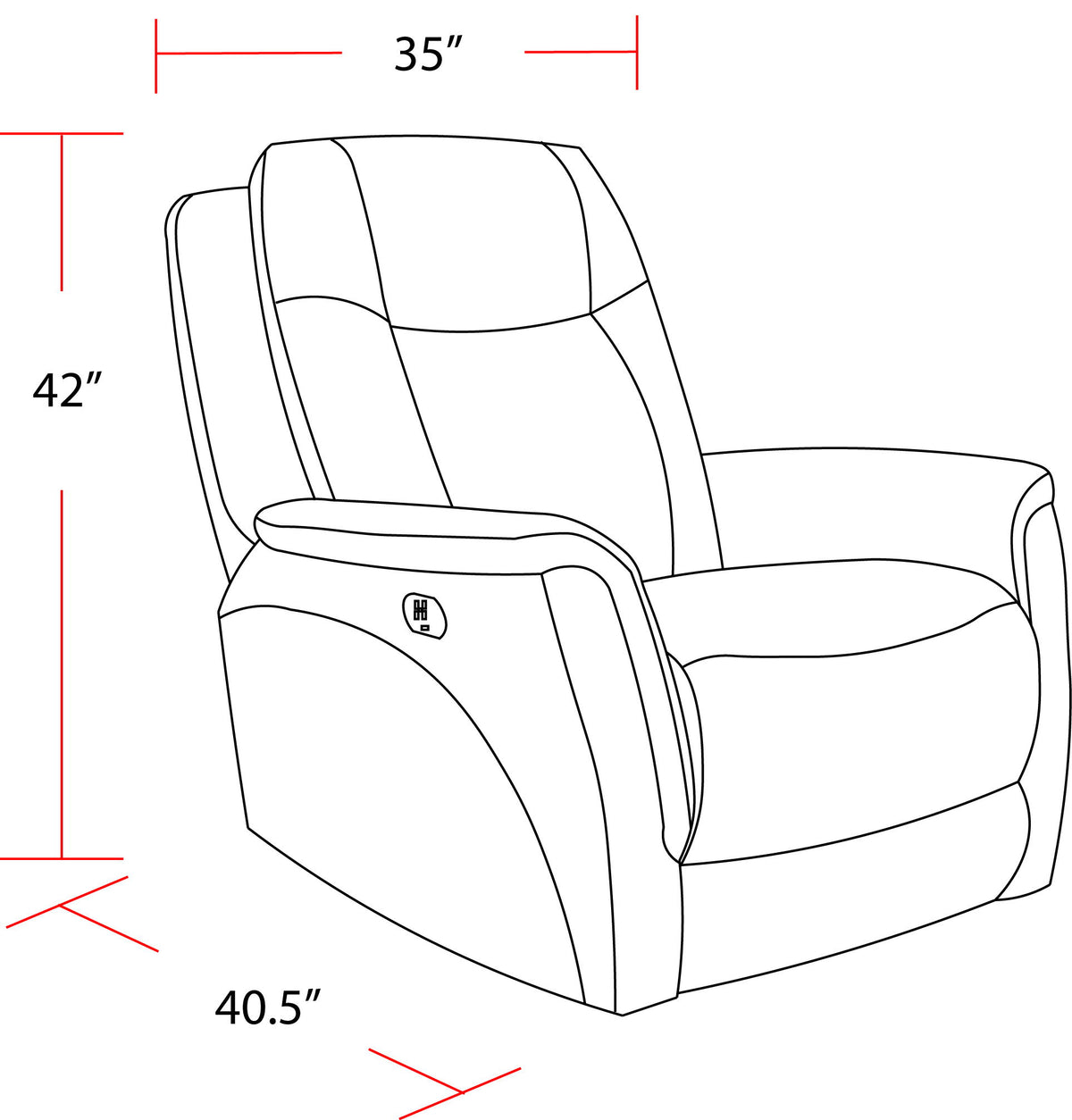 Linus - Power Zero Gravity Recliner