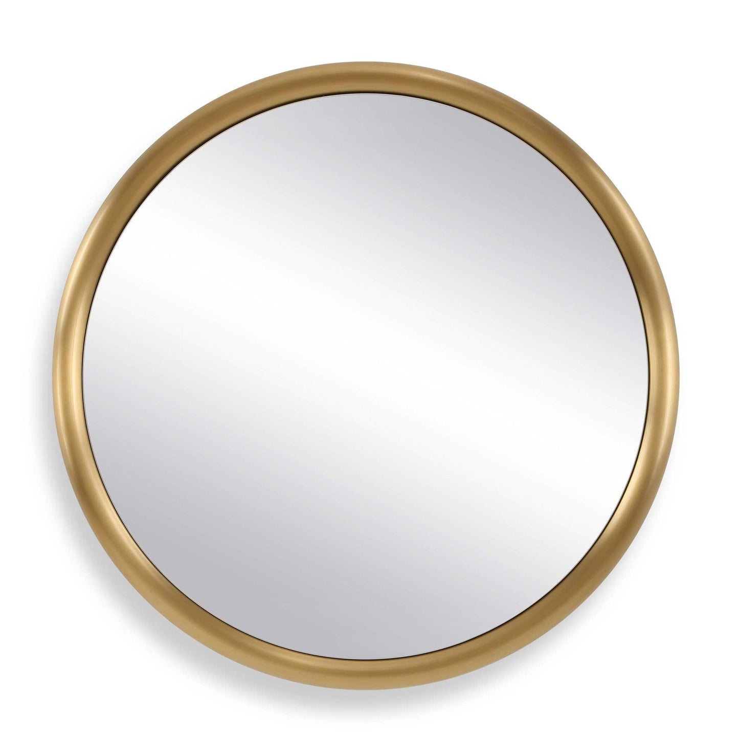 Atkinson - Modern Round Mirror - Brass