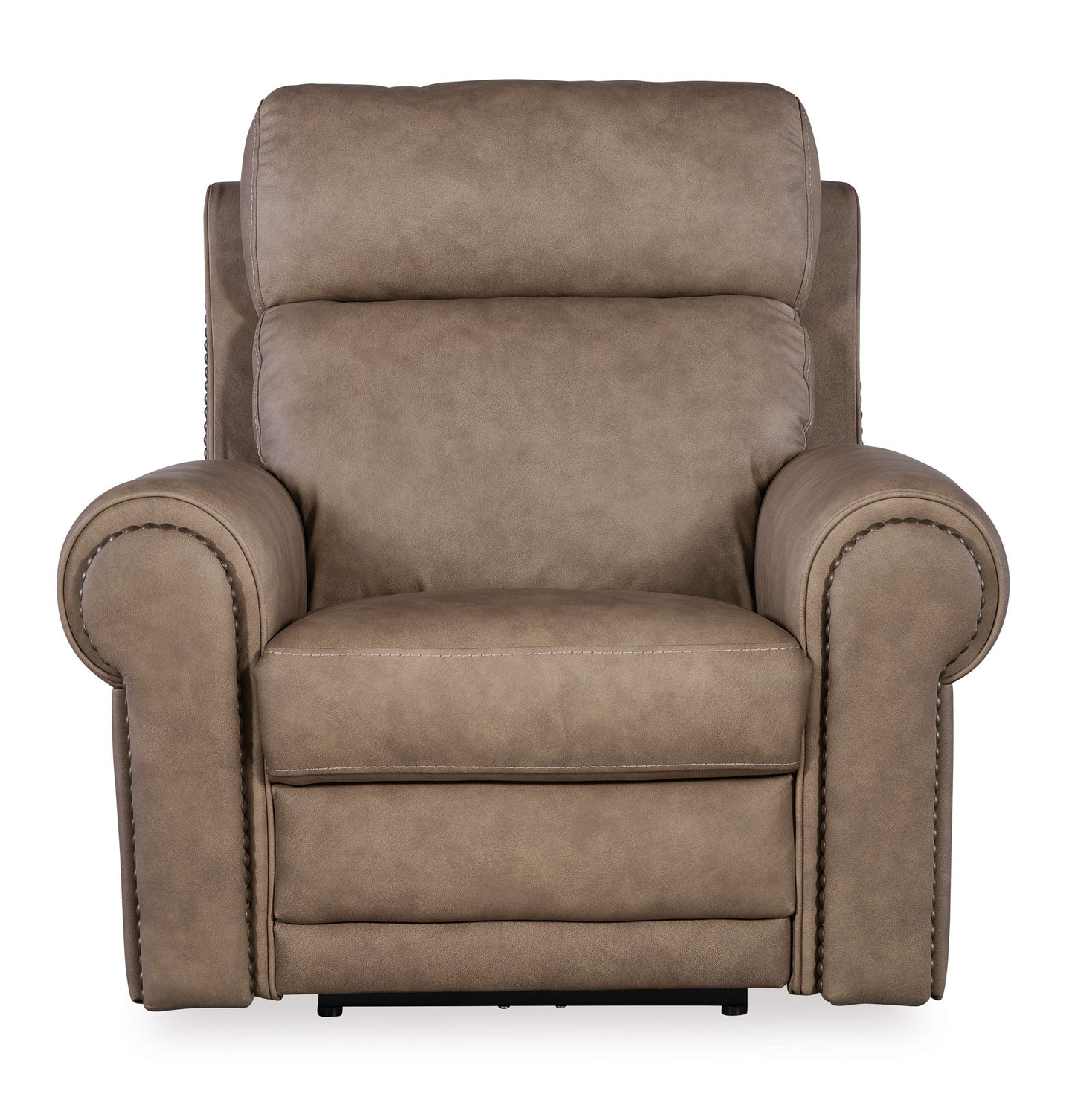 SS - Duncan Power Recliner With Power Headrest & Lumbar - Light Brown