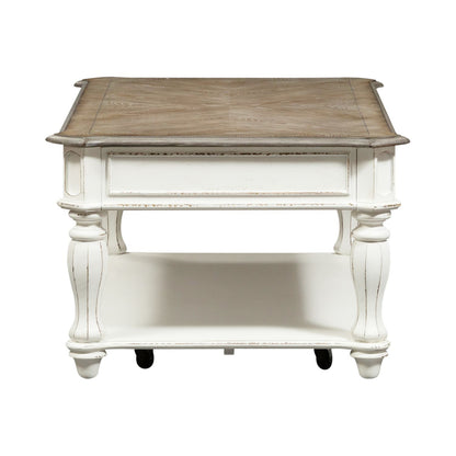 Magnolia Manor - Lift Top Cocktail Table - White