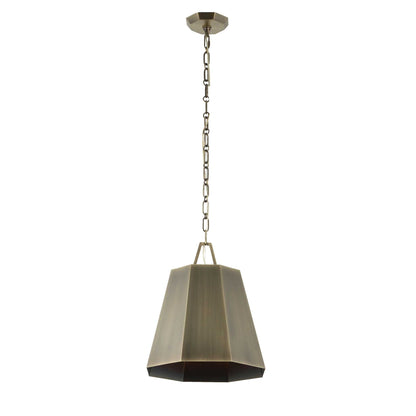 Granada - 1 Light Hexagon Pendant - Dark Gray