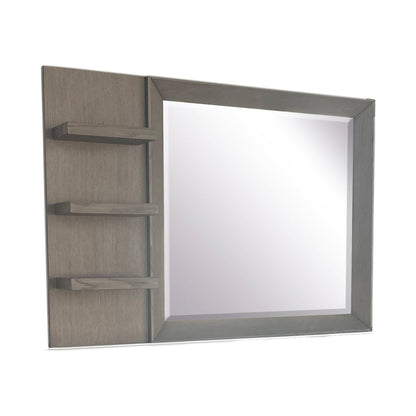 Pure Modern Bedroom - 6 Drawer Dresser And Mirror - Moonstone