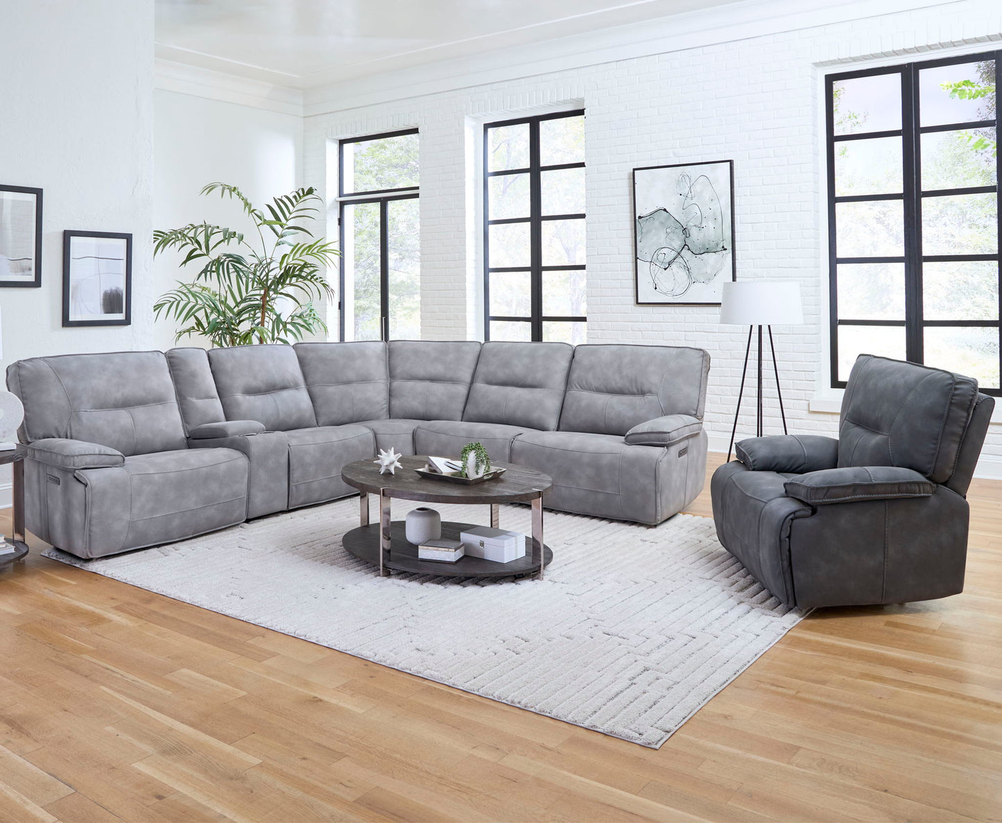 Gladiator - 6 Piece Modular Power Reclining Sectional