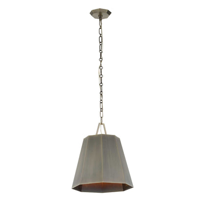 Granada - 1 Light Hexagon Pendant - Dark Gray