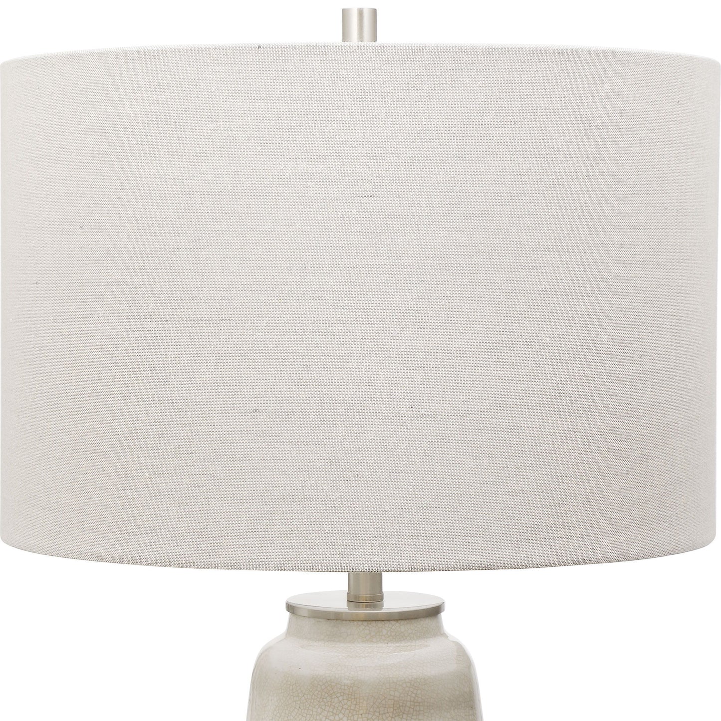 Comanche - Crackle Table Lamp - White