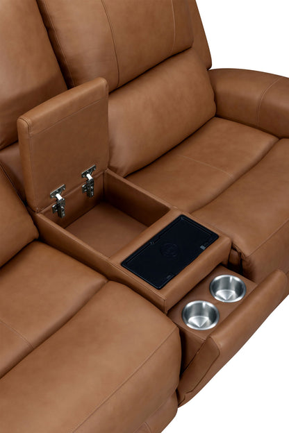 Belmont - Power Zero Gravity Tilt Console Loveseat P3