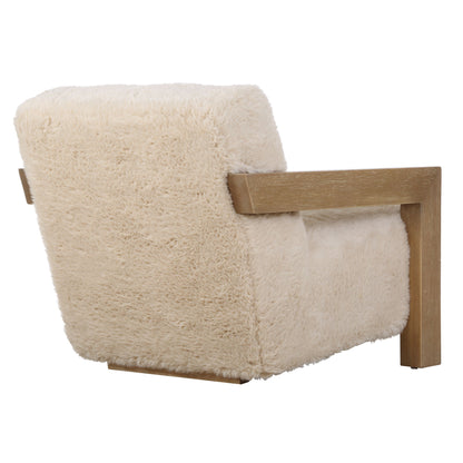 Jackson - Sheepskin Accent Chair - Light Brown