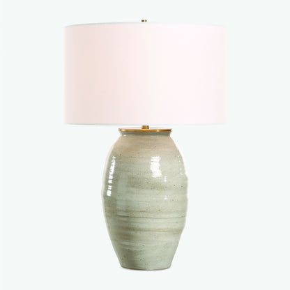 Amos - Ceramic Table Lamp - White