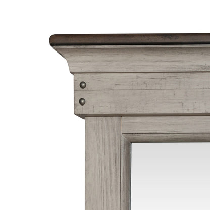 Ivy Hollow - Landscape Mirror - White