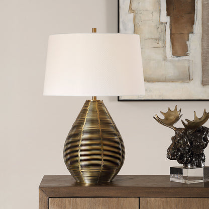 Knowles - Brass Table Lamp - Bronze