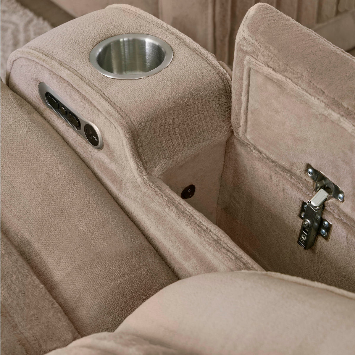 Equinox - Power Reclining Sofa With Drop Down Table