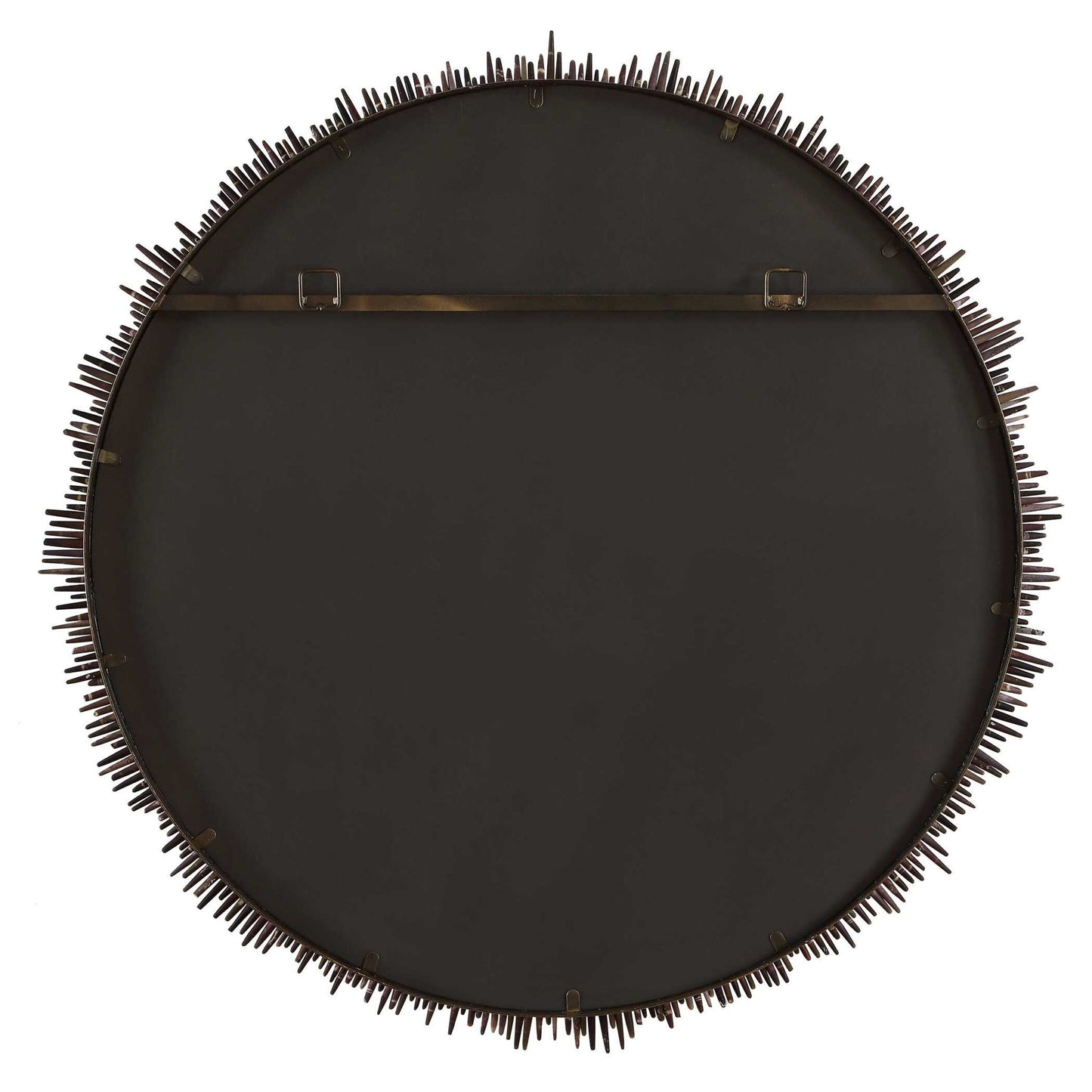 Tiger Sea Urchin - Round Mirror - Brown / Green