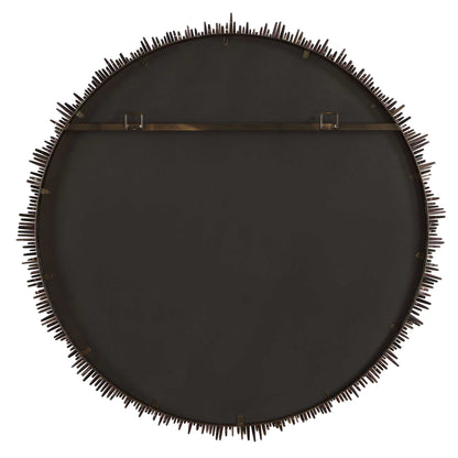Tiger Sea Urchin - Round Mirror - Brown / Green