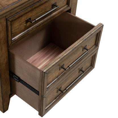 Carolina Park - Nightstand With Charging Station - Brown