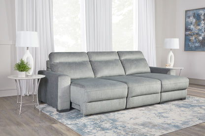 Elliot - 3 Piece Modular Lift Top Storage Sectional - Sterling