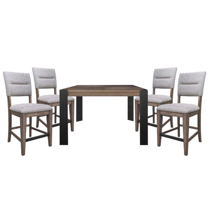 Cedar Fork - Dining Upholstered Counter Stool (Set of 2) - Smoked Arabica