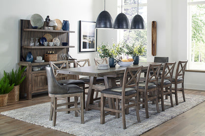 Lodge Dining - Swivel Counter Sling Chair (Set of 2) - Siltstone