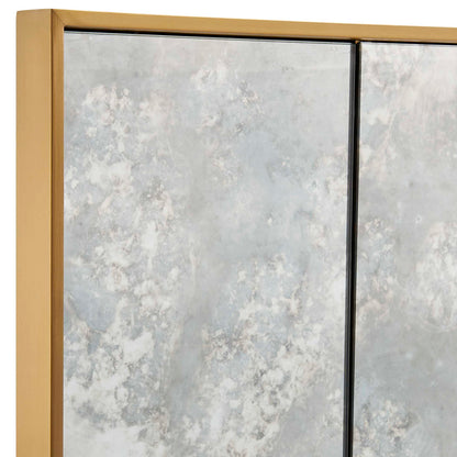 Rally - Oversized Antiqued Mirror - Brass / Gold