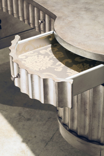 Melange - Fluted Kidney Desk