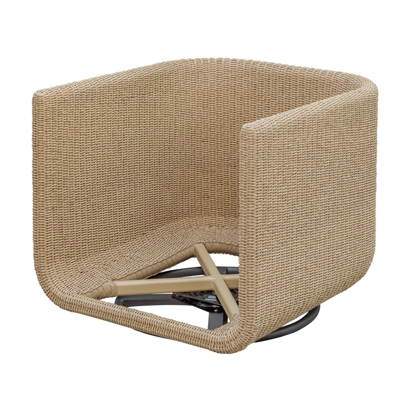 Santorini - Outdoor Swivel Lounge Chair - Brown