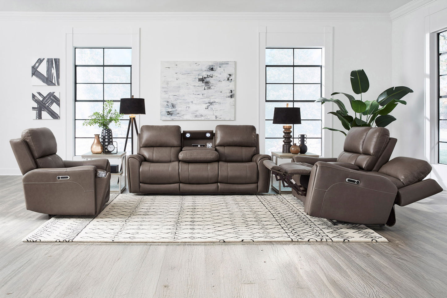 Hancock - Zero Gravity Power Reclining Sofa With Drop Down Table P3