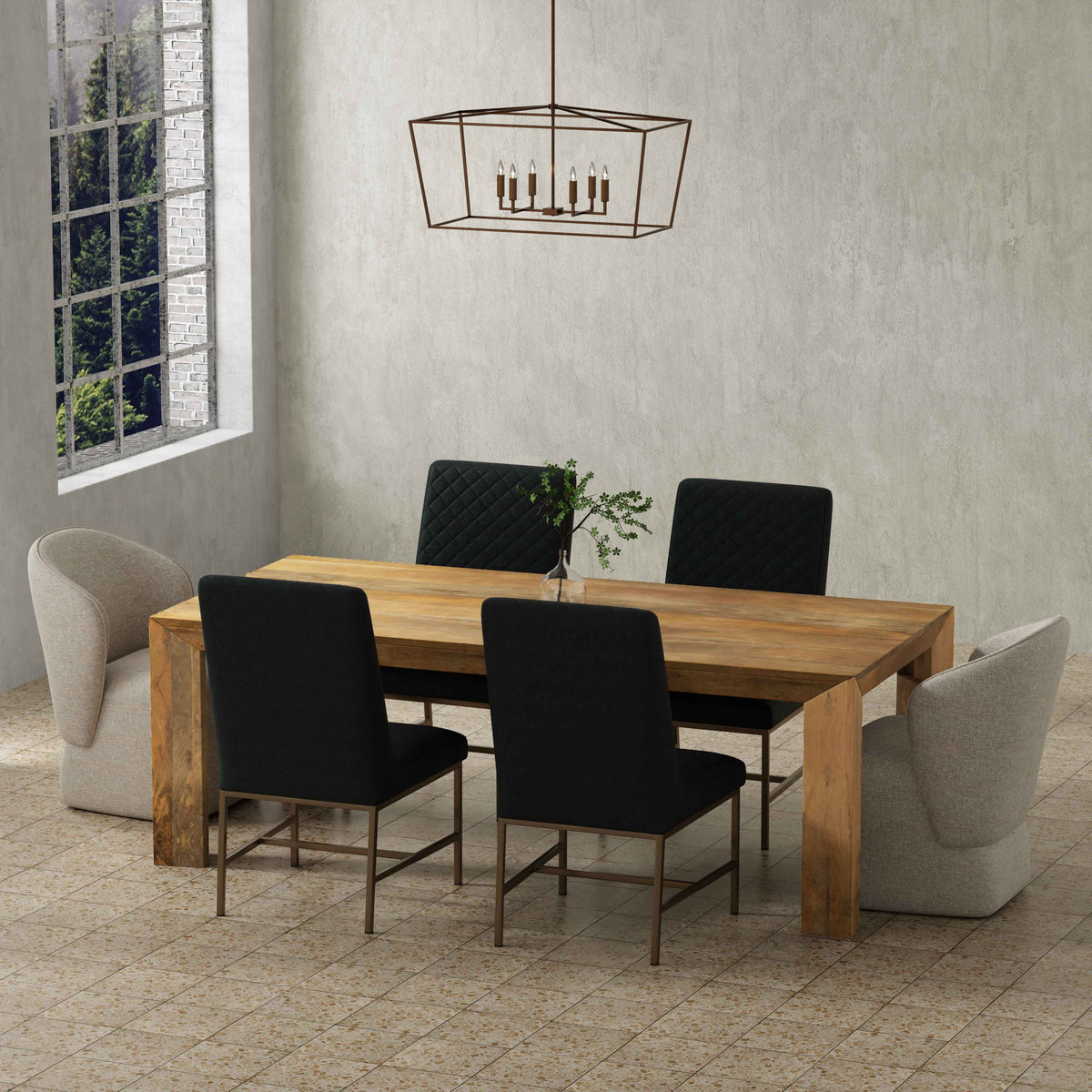 Crossings - Downtown Rectangular Dining Table - Amber