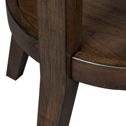 Ventura Blvd - Round End Table - Dark Brown