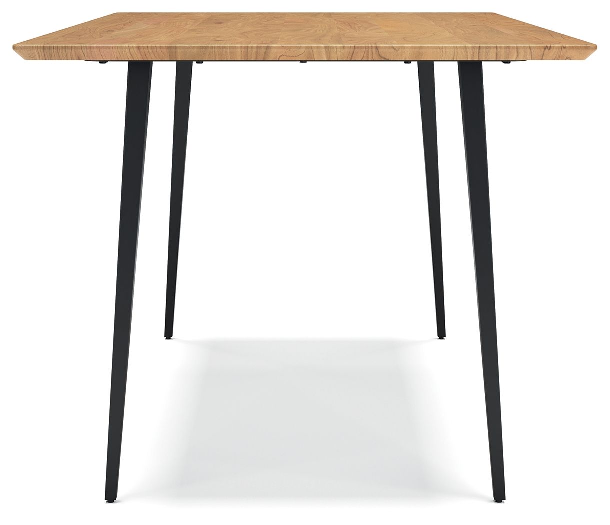 Gretlynn - Black / Natural - Rectangular Dining Room Table