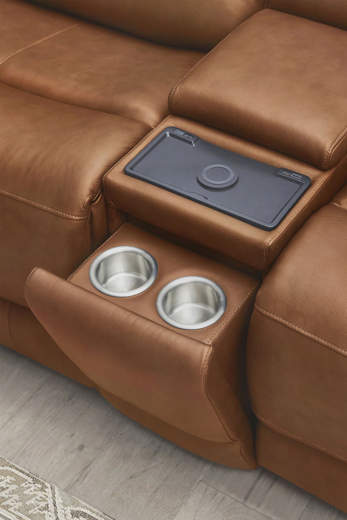 Belmont - Power Zero Gravity Tilt Console Loveseat P3