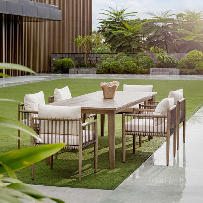 Teak Flow - Outdoor Bowl - Natural
