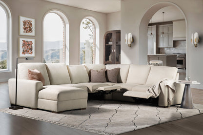 MS - Optimus Five-Seat Power Sectional - Beige