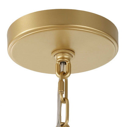 Macrame - 4 Light Rope Pendant - Light Brown