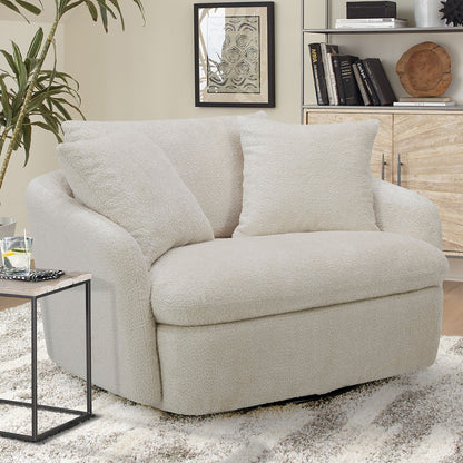 Boomer - Large Swivel Chair with 2 Pillows