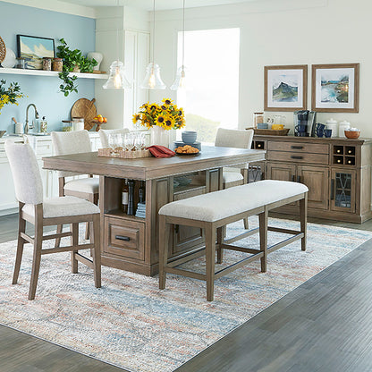 Sundance Dining - Upholstered Counter Chair (Set of 2) - Sandstone