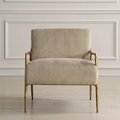 Kashmir - Aged Gold Accent Chair