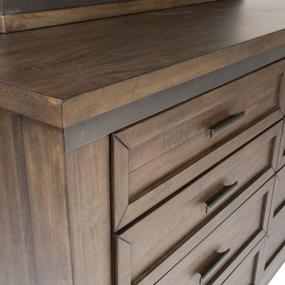 Thornwood Hills - Dresser & Mirror - Dark Brown