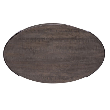 Modern View - Oval Cocktail Table - Dark Gray