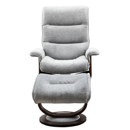 Knight - Manual Reclining Swivel Chair and Ottoman