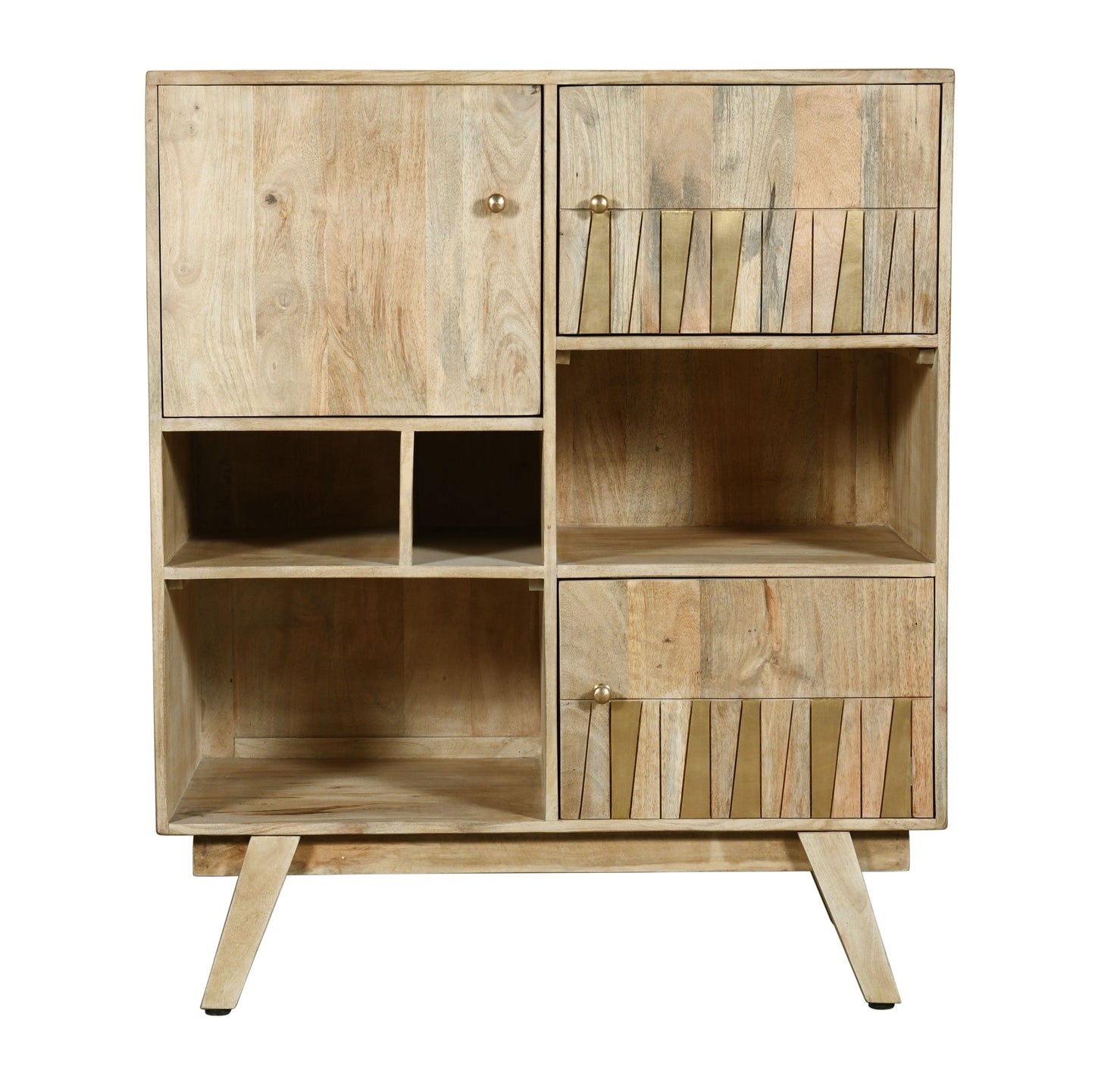 Tait - Three Door Tall Cabinet - Winston Natural