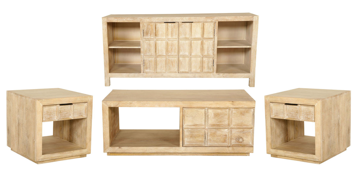 Laguna - 64" Console - Bleached Natural